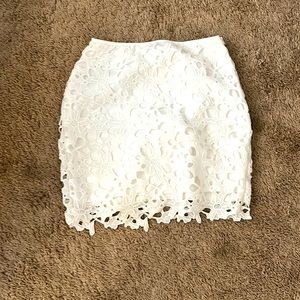 Lace Trim mini skirt